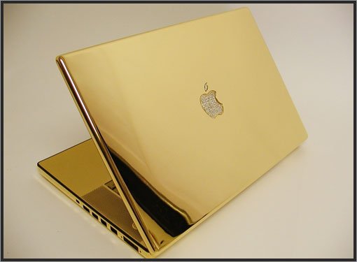 Un Macbook plaqué or