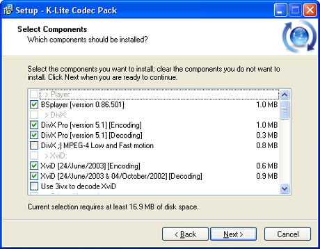 Installation K-lite codec Pack Full
