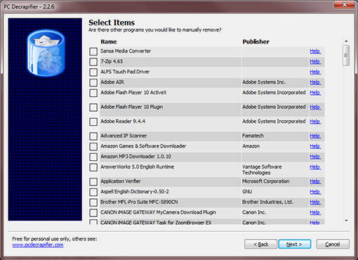 Supprimer vos logiciels préinstallés avec PC Decrapifier