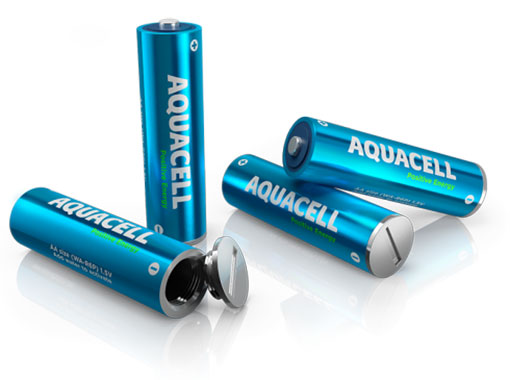 Aquacell - Une pile écologique qui se recharge à l'eau