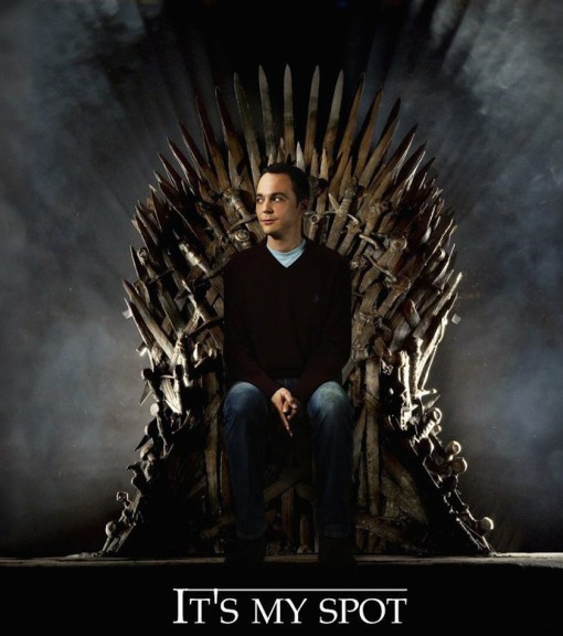 Sheldon Cooper nouveau roi de Games of Thrones