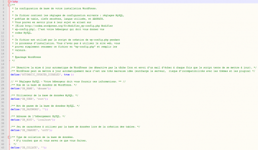 Mises à jour automatiques WordPress via wp-config