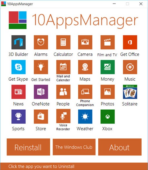 Désinstaller les applications préinstallées de Windows 10