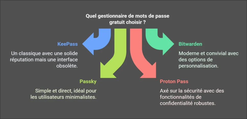 Quel gestionnaire de mots de passe gratuits choisir